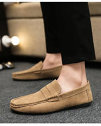 Mocasines Lona Hombre ∣ Transpirables Ligeros ∣ Conducción Zapatos Planos