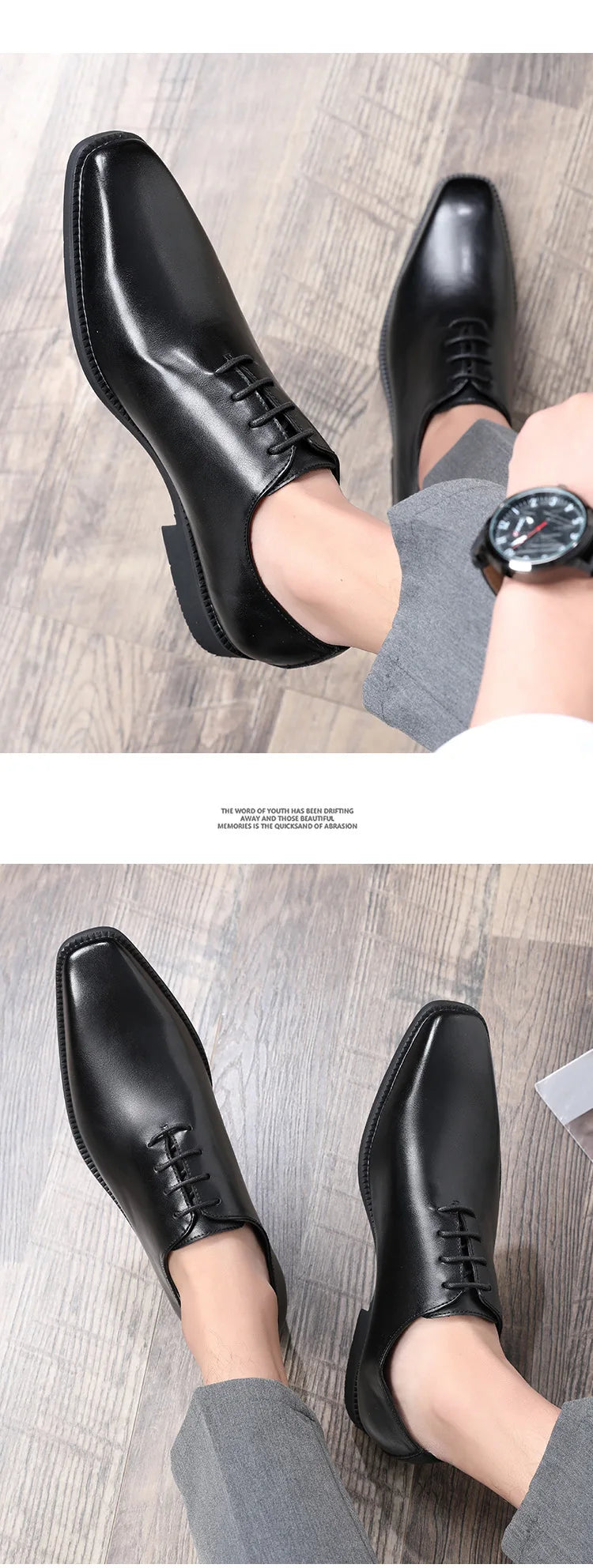Zapatos Formales para Hombre 2026 | Primavera Otoño con Cordones | Zapatos de Boda y Negocios | Tico Trendy