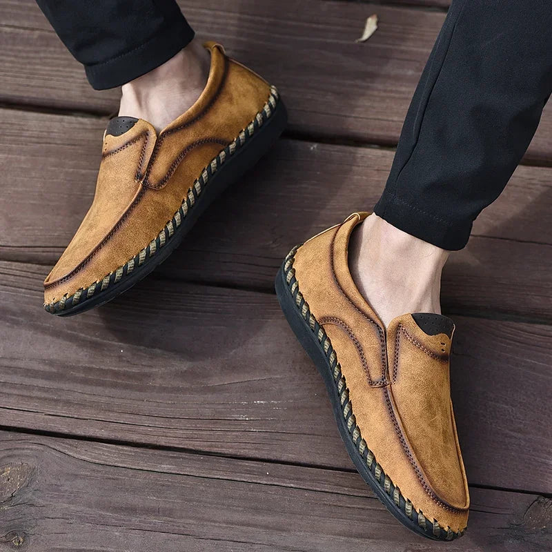 Mocasines Lujo Hombre ∣ Cuero Suave ∣ Zapatos Cómodos para Conducir