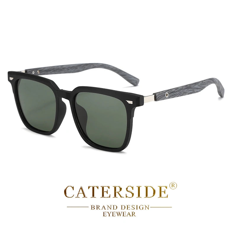 Gafas de Sol Polarizadas CATERSIDE | Montura TR90 y Patillas de Madera | UV400