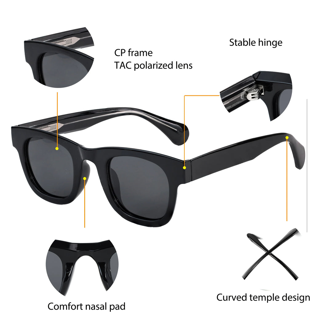 Gafas de Sol Cuadradas trendy | Estilo Clásico | Protección UV400