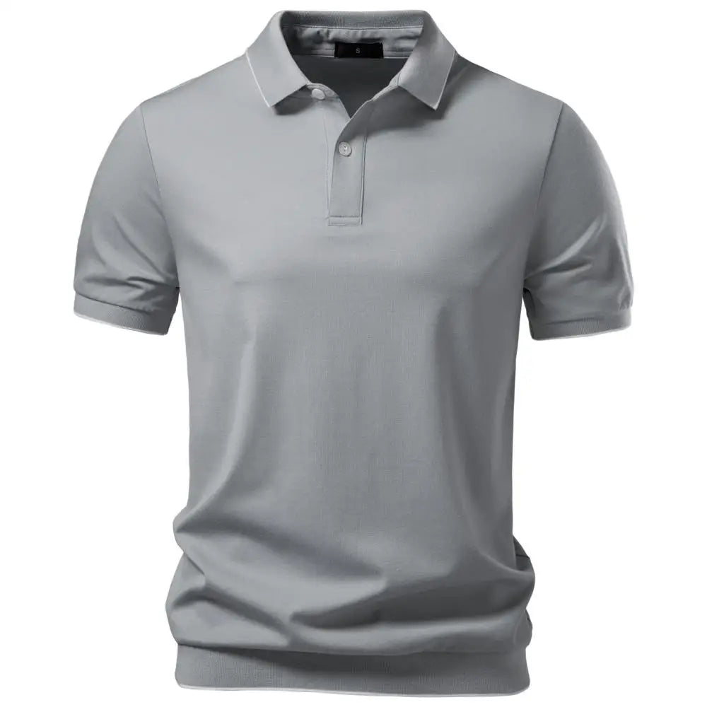 Polo Tencel Premium Color Sólido Hombre | Suave Transpirable | Tallas S-XXL | Tico Trendy