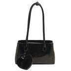 Bolso de Hombro Retro para Mujer | Piel Sintética Roja con Monedero | Gran Capacidad | Ticotrendy