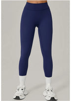 Pantalones de Yoga VEQKING con Pliegues Invisibles para Mujer, Leggings Deportivos de Cintura Alta, Levanta Glúteos, Secado Rápido, Ropa Deportiva para Gimnasio