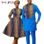 Vestido Dashiki Manga Larga Africano Pareja | Top y Pantalón | Tallas XS-6XL | Tico Trendy