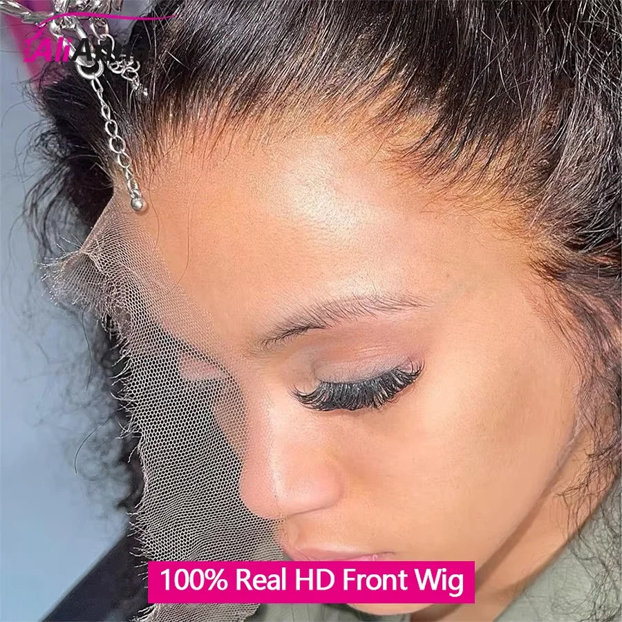 Peluca de encaje HD 100% Real, peluca Frontal de encaje de cabello humano 13x6, pelucas de cabello humano liso de 30 pulgadas, peluca de cabello humano Frontal de encaje brasileño 13X4