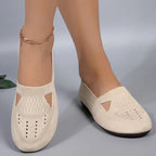 Zapatos Planos De Malla Transpirable Para Mujer | Tela Hueca Fondo Suave