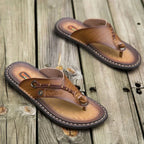 Zapatillas de Microfibra Hombre Verano Hechas a Mano Transpirables | Estilo Conciso