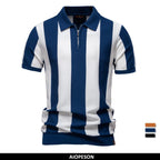 Polo Panel Contraste Rayas Hombre | Transpirable Ajuste Cómodo | Tallas S-XXL | Tico Trendy