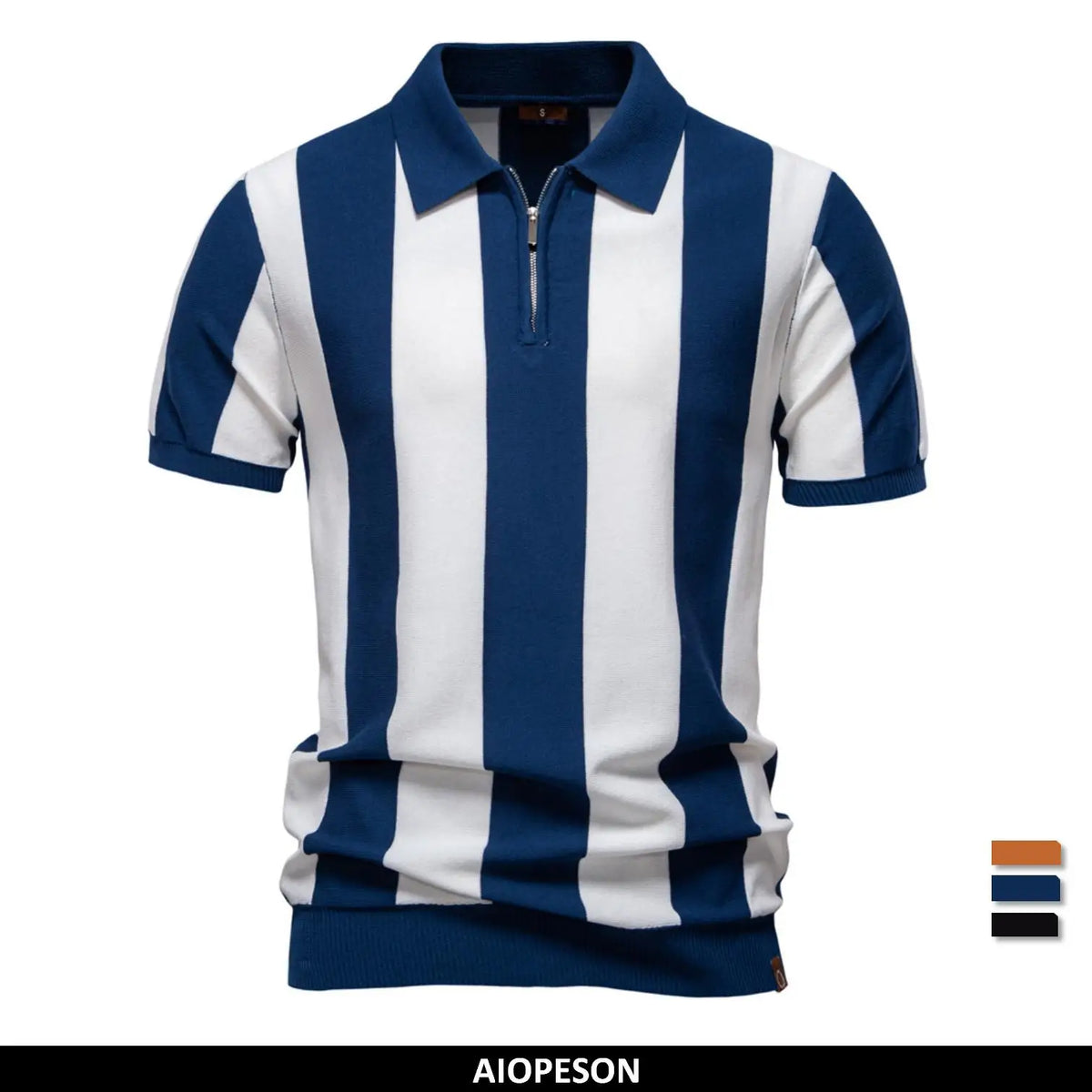 Polo Panel Contraste Rayas Hombre | Transpirable Ajuste Cómodo | Tallas S-XXL | Tico Trendy
