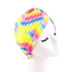 Turbante Hijab musulmán con estampado de volantes para mujer, gorro para envolver la cabeza, Hijab islámico árabe, abaya