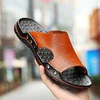 Zapatillas Para Hombre | Estilo Urbano | Verano | Material De Cuero Genuino | Ticotrendy
