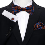 Conjunto Pajarita Pañuelo Gemelos Estilo Novedad Elegancia Pura Vida