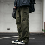 Pantalón Cargo Recto | Poliéster | Estilo Japonés | Hombre | Ticotrendy