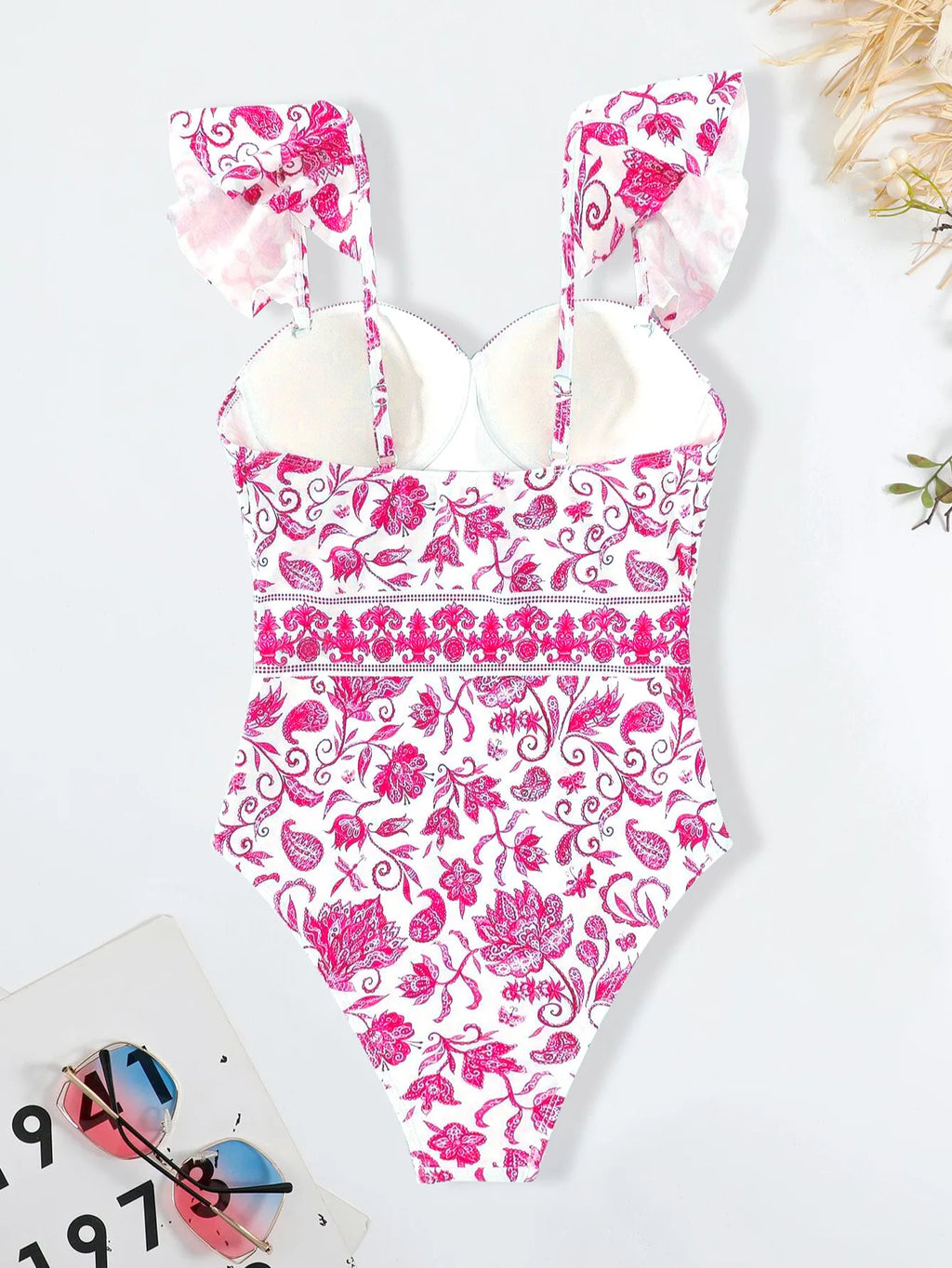 Traje de Baño de Una Pieza Sexy | Estampado Retro | Estilo Tico