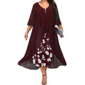 Vestido Vintage | Talla Grande | Estampado de Retazos | Tico Trendy