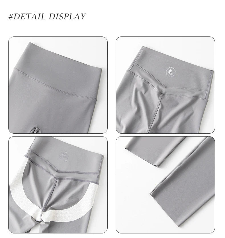 Leggings Piel Tiburón Curva 3D | Doble V Push Up Cintura Alta | Fitness Yoga Primavera | Ticotrendy