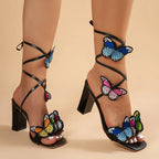 Sandalias Gladiador | Plataforma y Tacón Grueso | Mujer