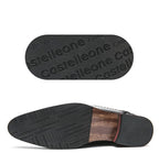 Mocasines Retro Hombre Cuero Marrón | Clásicos Punta Puntiaguda Sin Cordones Daily