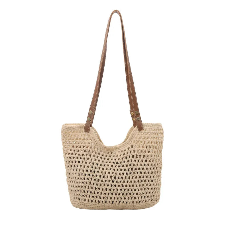 Bolso De Hombro De Punto Mujer Playa Versátil Grande Casual