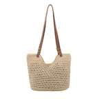 Bolso De Hombro De Punto Mujer Playa Versátil Grande Casual