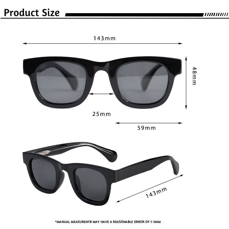 Gafas de Sol Cuadradas trendy | Estilo Clásico | Protección UV400