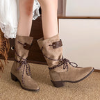 Botas Western | Tacón Grueso y Punta Puntiaguda | Estilo Retro