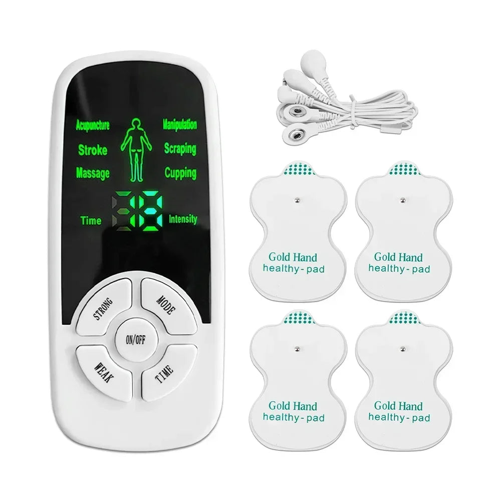 Masajeador Muscular TENS Eléctrico | Terapia Digital Pulso Estimulador | Cuidado Cuerpo Completo