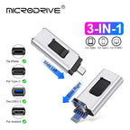 MicroDrive | Unidad Flash USB 4 en 1 | Alta Velocidad | Tipo C y Micro USB | 64GB