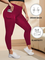 Leggings Yoga Talla Grande | Cintura Alta con Bolsillos | Levantamiento de Glúteos | Tico Trendy