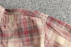 Camisa Retro Hombre | Cuadros Tartán | Algodón Tejido | Corte Holgado | Ticotrendy