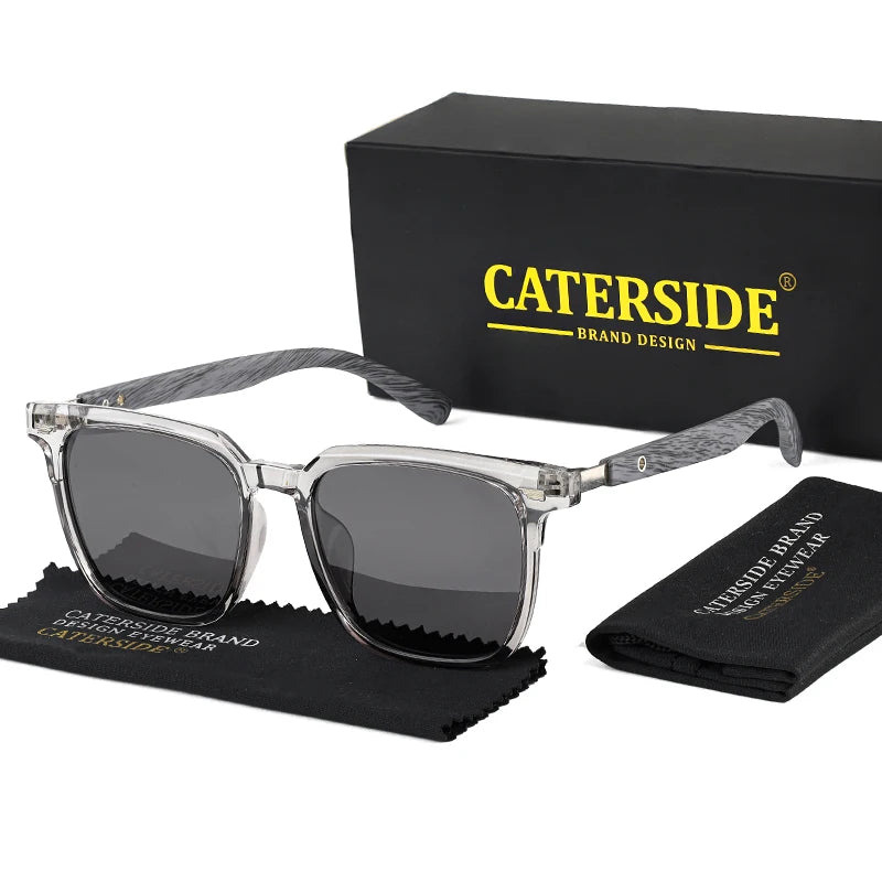 Gafas de Sol Polarizadas CATERSIDE | Montura TR90 y Patillas de Madera | UV400