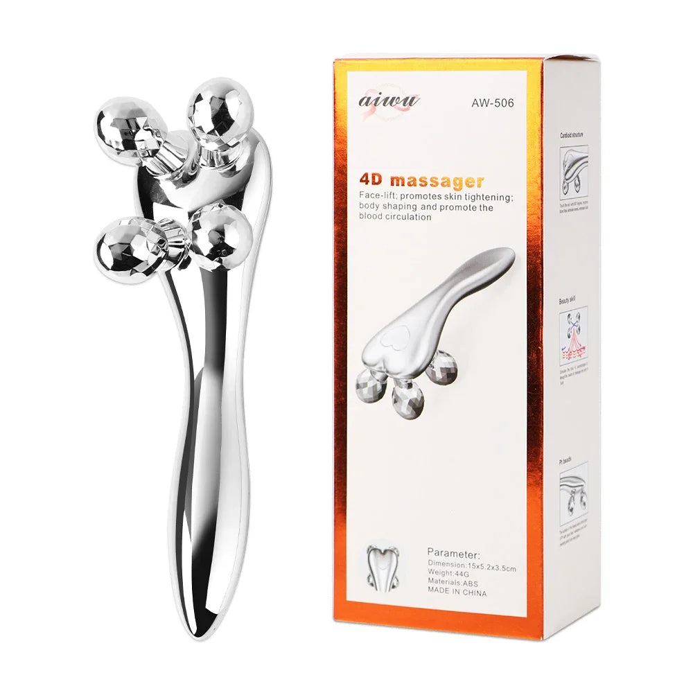 Masajeador Facial y Corporal 4D - Rodillo de Masaje en Y
