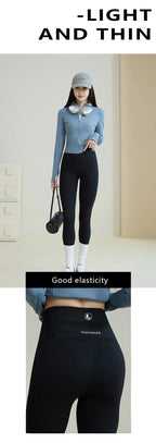 Leggings Piel Tiburón Ciruela | Sensación Desnuda 3D Push Up | Sexy Yoga Fitness PV | Ticotrendy