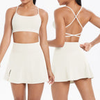 Conjunto Deportivo Yoga 2 Piezas | Ticotrendy Sujetador Shorts Mujer Estilo Fitness