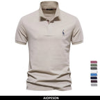 Polo Algodón Color Sólido Hombre | Manga Corta Verano | Tallas S-XXL | Tico Trendy
