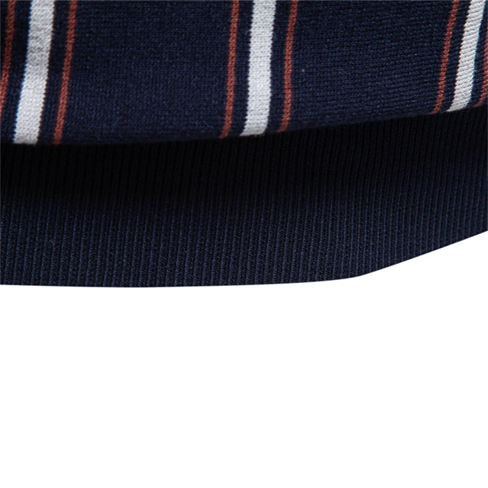 Polo Rayas Estilo Elegante Hombre | Manga Corta Suave Transpirable | Tallas S-XXL | Tico Trendy