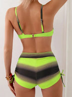 Bikini Teñido y Anudado - Estilo Boho Chic para Vacaciones en la Costa