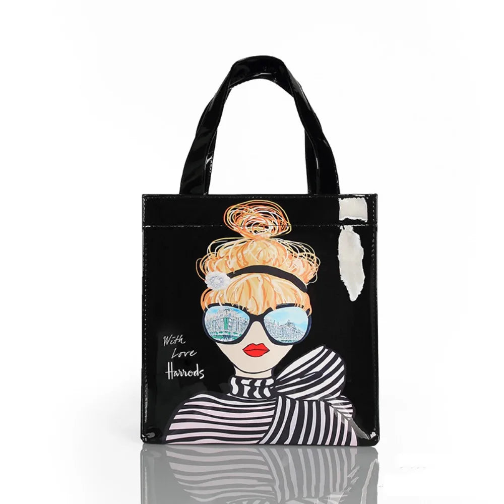 Monederos de compras de PVC a la moda, bolso de compras reutilizable de gran capacidad para mujer, bolso de playa ecológico impermeable