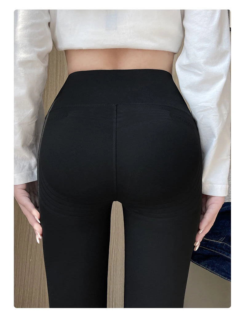 Mallas Piel Tiburón Estampado | Lana Cálida Levantador Glúteos | Sin Costuras Cintura Alta OI | Ticotrendy