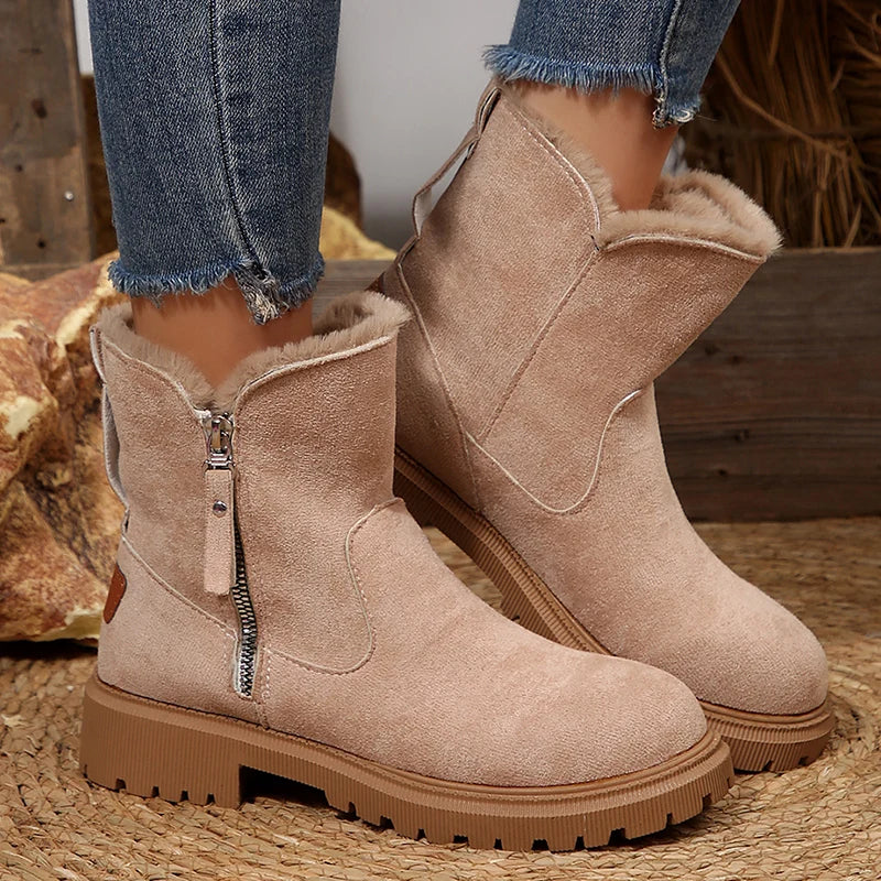 Comodidad con Estilo: Botas de Plataforma con Forro de Gamuza