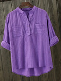 Camisa Blanca Algodón Plus Size | Manga Larga Cuello Polo Oficina | Tallas 1XL-5XL | Tico Trendy