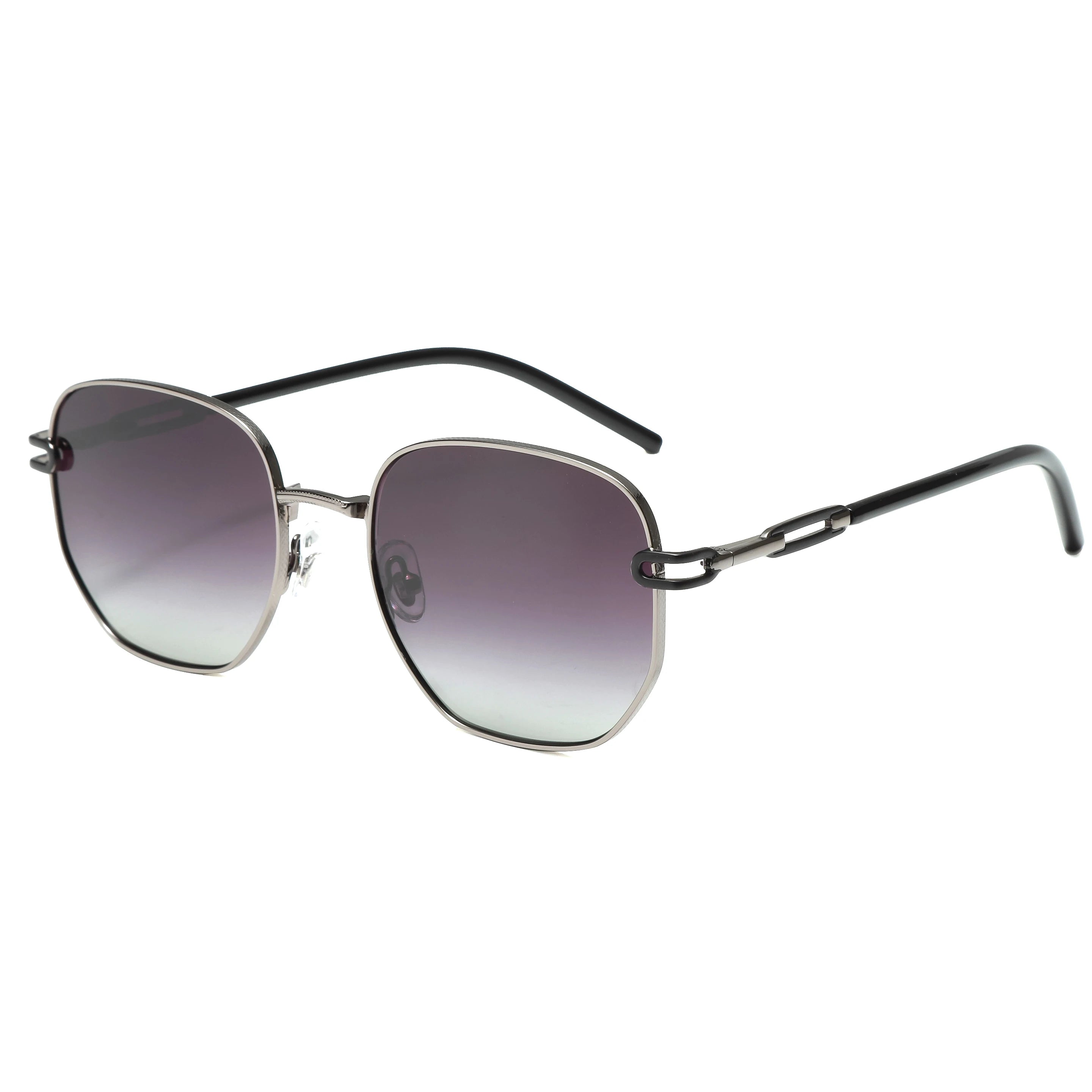 Gafas de Sol CATERSIDE Polarizadas | Lentes Poligonales | Montura Metal | UV400
