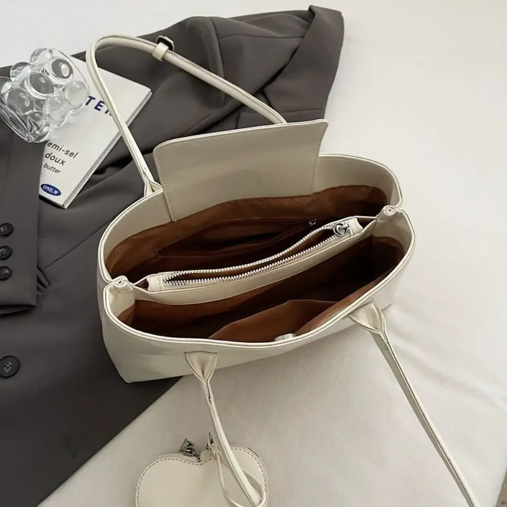 Bolso de Hombro Retro para Mujer | Piel Sintética Roja con Monedero | Gran Capacidad | Ticotrendy