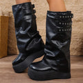 Botas de Tacón Grueso con Plataforma | Estilo Punk | Mujer