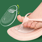 Zapatillas de silicona, sandalias, almohadilla para el antepié, chanclas, Clip, almohadillas para los pies, plantilla para zapatos de GEL, cojín antideslizante de partículas de masaje para el cuidado de los pies