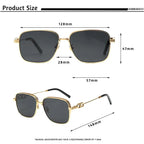 Gafas de Sol Cuadradas Caterside | Estilo Piloto | Polarizadas y UV400