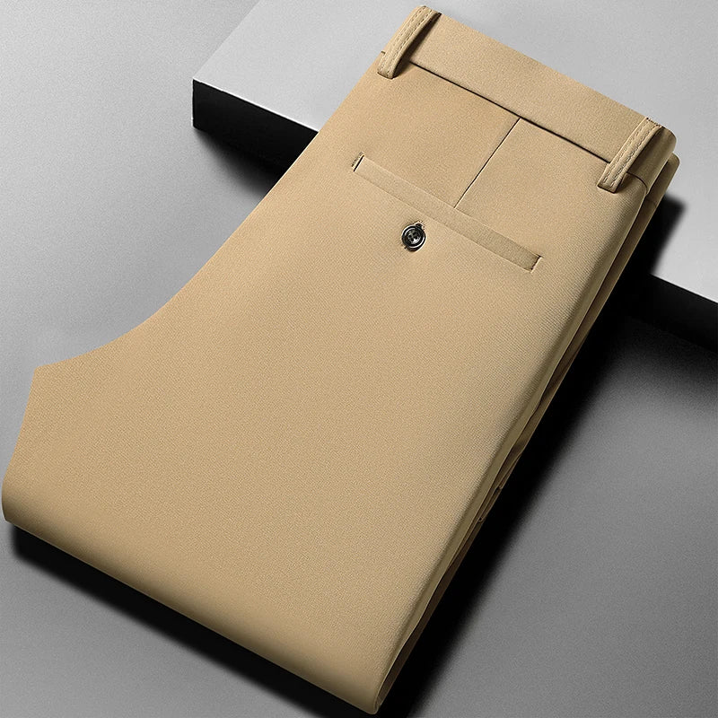 Pantalones de Vestir  | Elásticos 4 Direcciones y Sin Arrugas | Color Rojo Vino | Ticotrendy