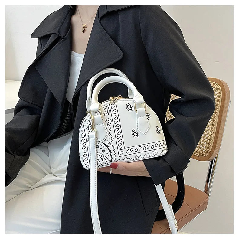 Bolso De Hombro Floral Para Mujer Elegante Bandolera Pequeña Versátil