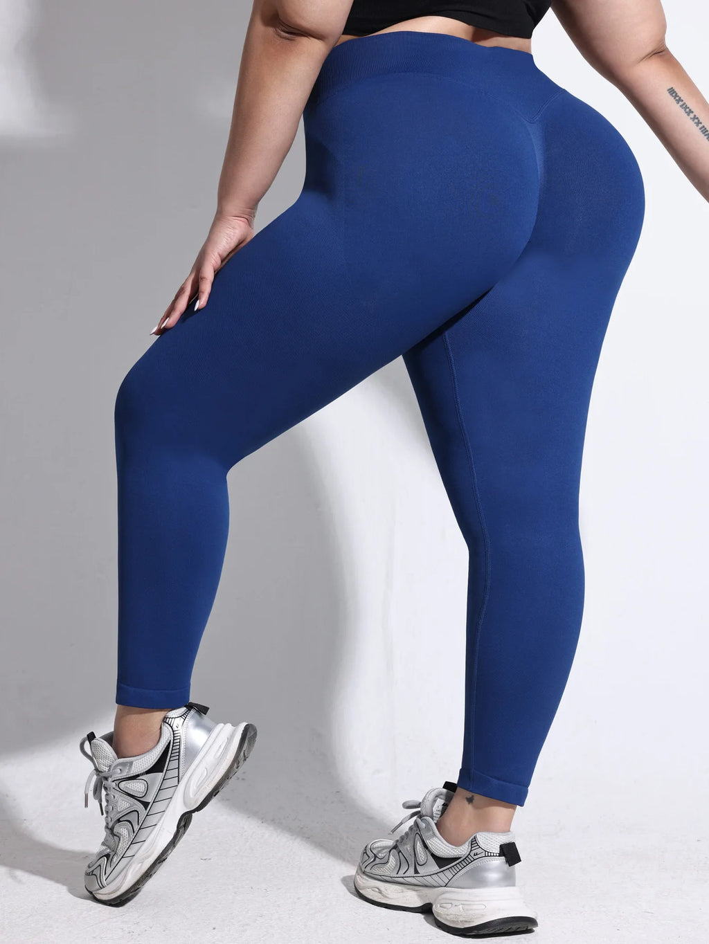 Pantalones de Yoga VEQKING para Mujer, Tallas Grandes, Leggings Deportivos Sin Costuras de Secado Rápido, Leggings de Gimnasio con Efecto Push-Up, Pantalones de Entrenamiento de Alta Elasticidad
